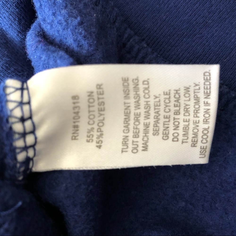 Navy blue reindeer holiday hoodie - Picture 5 of 6